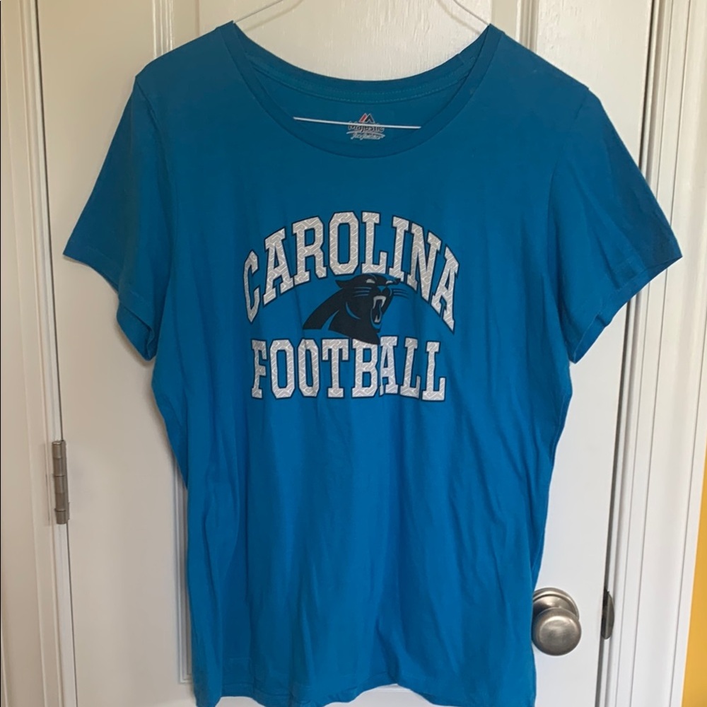 Carolina Panthers Majestic Blue Fan Fashion Tee